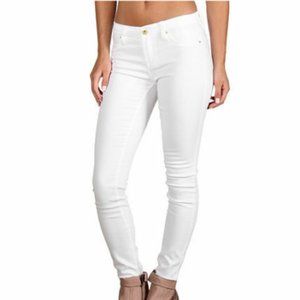 NWT BLANKNYC Spray-On Skinny Jeans White-Cream  Zip Stretch Women Sz.29